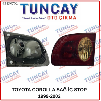 TOYOTA COROLLA SAĞ İÇ STOP 1999-2002 YEDEK PARÇA