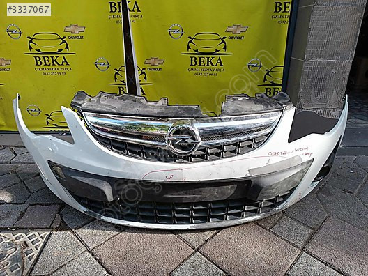 OPEL CORSA D DOLU ÖN TAMPON BEYAZ ÇIKMA ORJİNAL YEDEK PARÇA