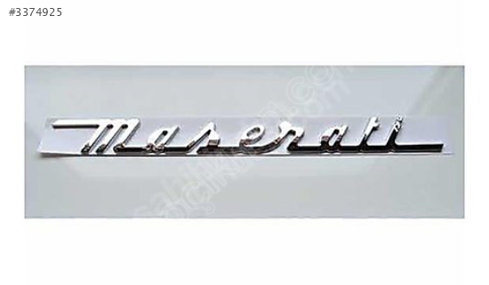 MASERATI QUATTROPORTE ARMA BAGAJ YAZISI
