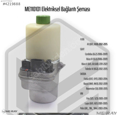Skoda Fabia Elektrikli Direksiyon Pompası TRW