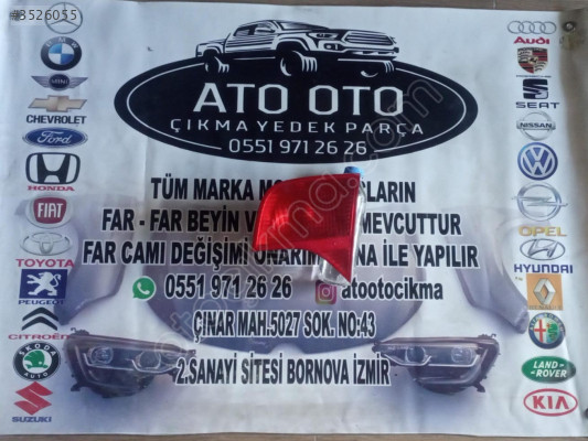 AUDİ A4 B7 ORJİNAL CIKMA IÇ STOP