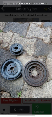 Hyundai sonata krank kasnağı 2000 motor