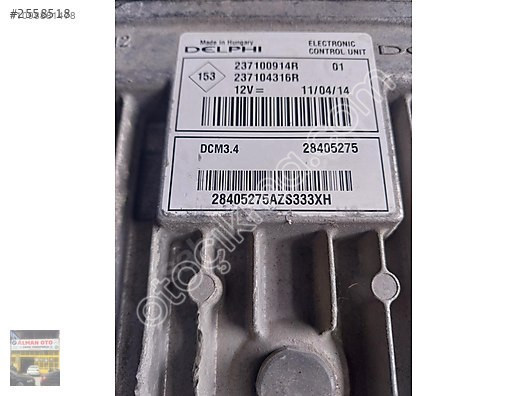 237100914R Renault Fluence Motor Beyni