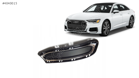 4K0807812A AUDI A6 2019 ARKA TAMPON SPOİLER IZGARASI S-LİNE KROM