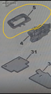 citroen C4 kapık açık tutma kum giydirmesi sağ 9119 HH