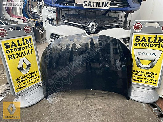 RENAULT MEGAN 4 ÇIKMA ORJİNAL SİYAH MOTOR KAPUTU VE DİĞER PARÇAL
