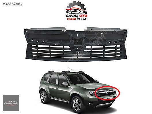 DACİA DUSTER ÖN PANJUR SİYAH VEYA KROMLU 2010+ 623100260R