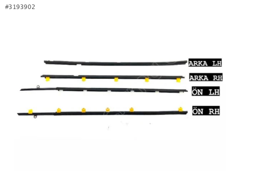 ÇITA CAM SIYIRICI FİTİL ARKA SOL TOYOTA COROLLA 93-97 SİYAH
