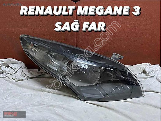 Renault Megane 3 Sağ Ön Far - Orjinal Parça Eyupcan Oto'd
