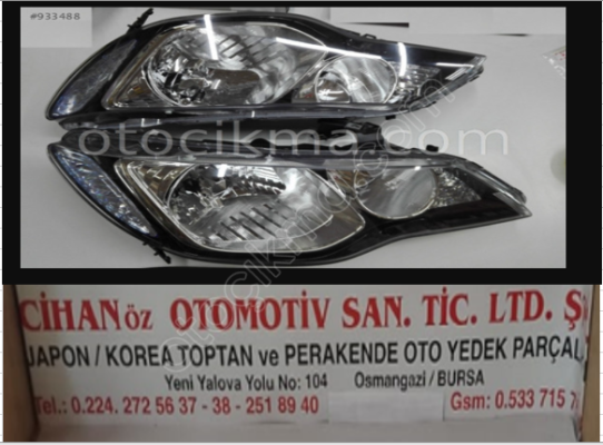 HONDA CIVIC FAR SAĞ SOL -2006 2011-