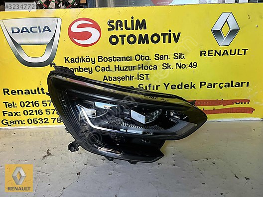 RENAULT MEGAN 4 İCON ÇIKMA ORJİNAL SAĞ FAR VE DİĞER PARÇALARI