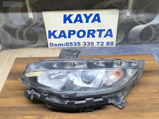 Honda Civic Sol Ön Far Mercekli 2016-2021
