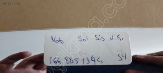 MERCEDES ML W166 AMG SOL SİS FARI NİKELAJI 1668851374 SIFIR