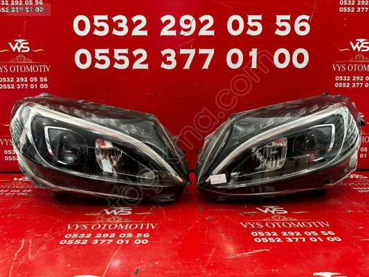 MERCEDES C SERİSİ W205 SAĞ SOL FAR TAKIMI ORJ ÇIKMA C180 C200