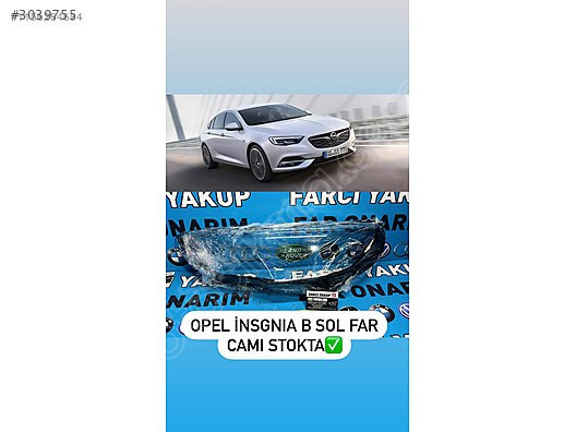 OPEL INSGNİA 2017-2020 SOL FAR CAMI FAR TAMİRİ
