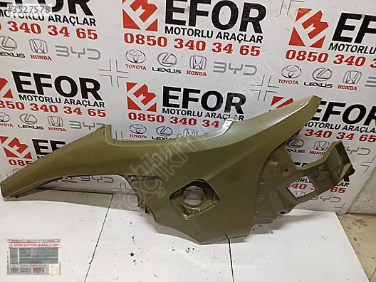 TOYOTA COROLLA ORJİNAL SIFIR SOL ARKA ÇAMURLUK