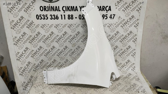 TOYOTA COROLLA 2013 2018 SOL ÖN ÇAMURLUK ÇIKMA ORJİNAL SEDEFLİ