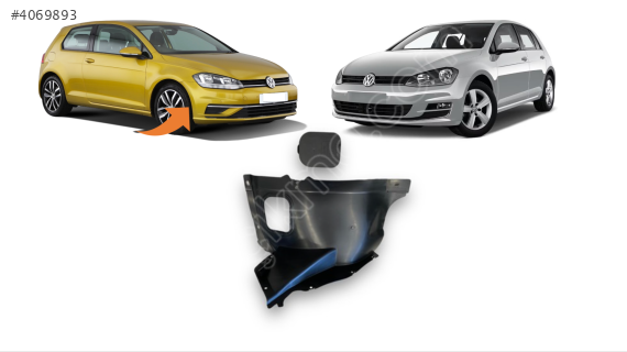 5G0805912F VW GOLF7 7.5 2013-2019 SAĞ ÖN TEKER DAVLUMBAZI ÖNÜN ÖN