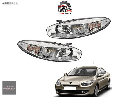 FLUENCE ÖN FAR MOTORLU SAĞ SOL 2010+ ADET FİYAT SIFIR