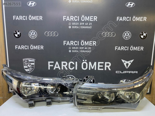 TOYOTA COROLLA SAĞ-SOL TAKIM ÖN FAR ORJİNAL LEDLİ