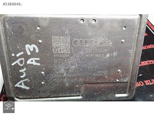 8V0614517C AUDI A3 S3 ABS BEYNİ 10.0916-0384.3