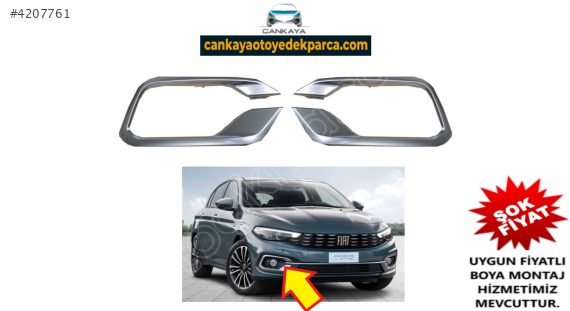 FİAT EGEA 2021+YENI KASA SIS FARI KROM ÇERÇEVESİ SIFIR ADET FİYAT