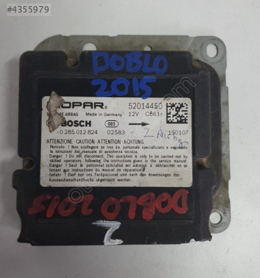 fiat doblo 2015 çıkma orjinal airbag beyni (son fiyat)