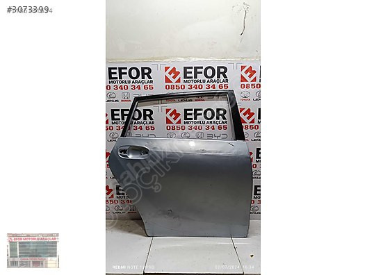 TOYOTA VERSO SAĞ ARKA KAPI ÇIKMA ORJİNAL YEDEK PARÇA