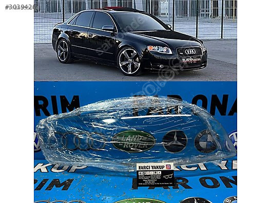 AUDİ A4 2005-2007 SAĞ ÖN FAR CAMI