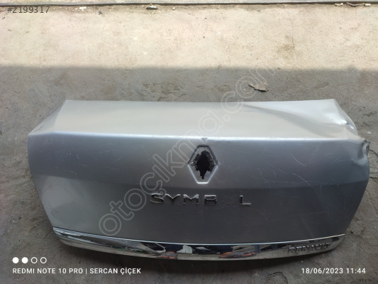 Renault symbol arka bagaj kapağı 2011 orjinal cikma