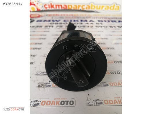 1C0 941 531 VW Passat Çıkma Far Anahtarı Orijinal Temiz