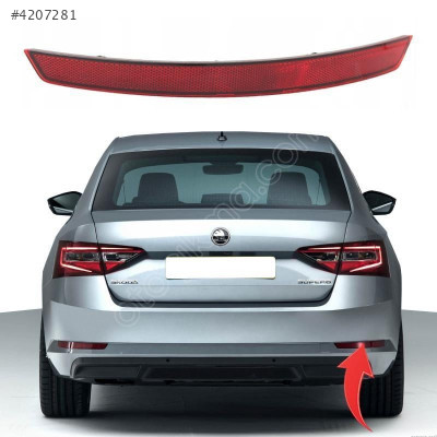 Skoda Superb Sağ Arka Tampon Reflektörü 2015-2019 3V5945106