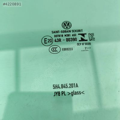 5H4845201A ORJİNAL SOL ÖN CAM GOLF 8