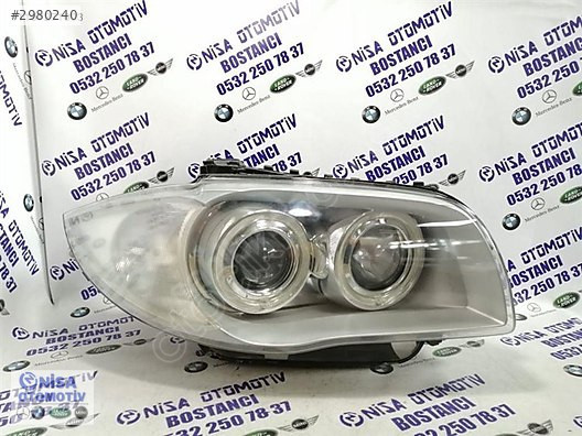 BMW 1 SERİSİ E87 KASA MAKYAJSIZ XENONLU SAĞ FAR 63117159302