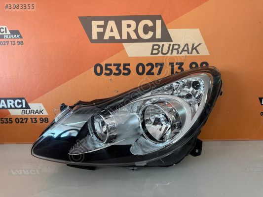 OPEL CORSA D SİYAH ZEMİN SOL FAR SIFIR İTHAL 06-