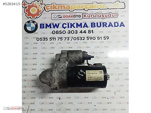 6519064300 Mercedes E Class W212 Çıkma Marş Motoru Orjinal Temiz