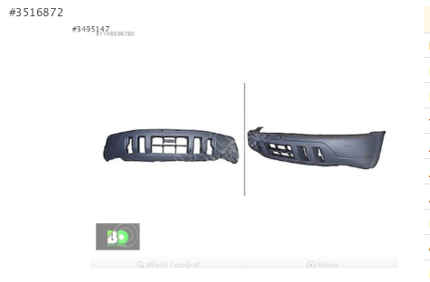 Honda CRV Ön Tampon 1997 2001 CR-V Tampon Ön SİSSİZ