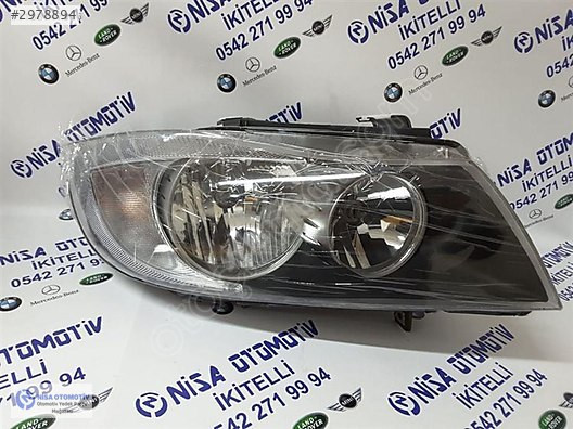 BMW 3 SERİSİ E90 KASA MAKYAJSIZ XENONSUZ HALOJEN SIFIR SAĞ FAR
