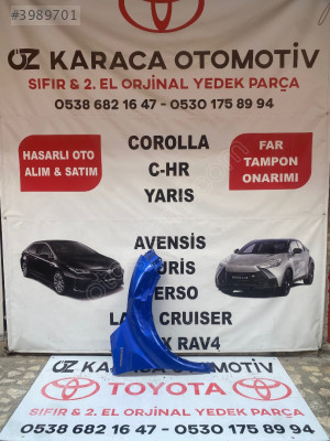 2016-2022 TOYOTA C-HR ÇIKMA ORJİNAL SAĞ ÖN ÇAMURLUK