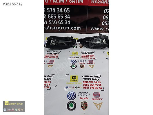 VOLKSWAGEN GOLF 7,5 SAĞ SOL SİS FARI ÇIKMA SÖKME YEDEK PARÇA