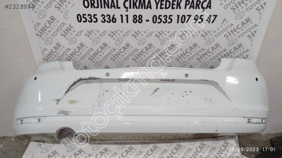 VOLKSWAGEN POLO 2015 2018 ARKA TAMPON ÇIKMA ORJİNAL