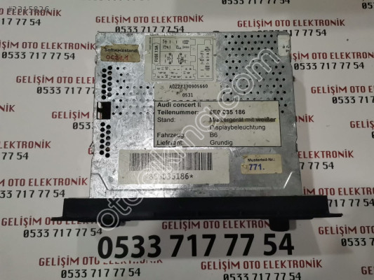 8E0035186 AUDI A4 B6 CD KONSER RADYO BAŞ ÜNİTESİ