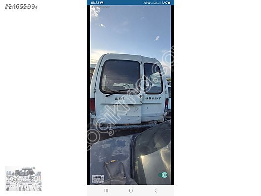 volkswagen caddy 2000 model orijinal bagaj kapısı