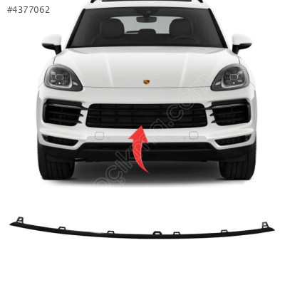9Y0807179B PORSCHE CAYENNE 2018-2022 ÖN TAMPON ALT  ÇITASI GÜMÜŞ