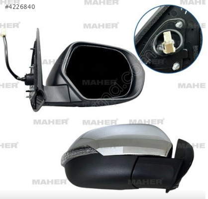 SAĞ AYNA (ELEKTRİKLİ-SİNYALLİ-5 FİŞLİ-KROM) MİTSUBSİHİ L200 19-23