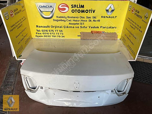 RENAULT FLUENCE ÇIKMA ORJİNAL BAGAJ KAPAĞI VE DİĞER PARÇALARI