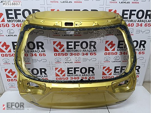 TOYOTA YARİS CROSS BAGAJ KAPAĞI ÇIKMA ORJİNAL YEDEK PARÇA
