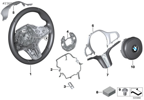 Bmw Direksiyon Simidi Komple G30 M 32308746687