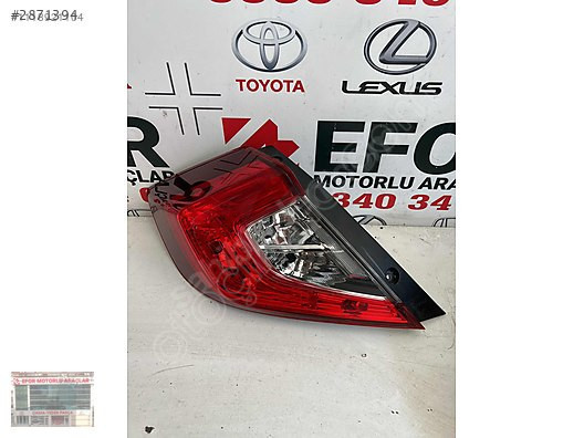 HONDA CİVİC SOL STOP ÇIKMA ORJİNAL YEDEK PARÇA 16-21 MODEL