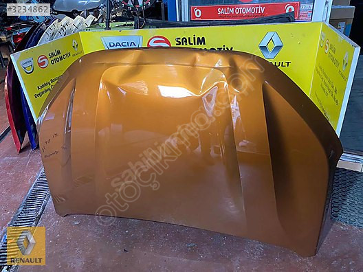 DACİA SANDERO 2023 ÇIKMA ORJİNAL TURUNCU MOTOR KAPUTU VE DİĞER P